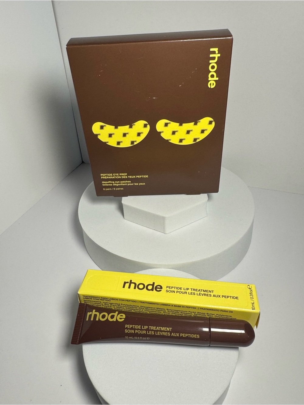 Rhode Hailey Bieber x Justin Bieber Collab Set Banana Lip Treatment Eye Patches